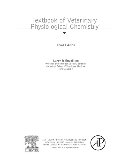 Look Inside sample page 2 - Textbook Of Veterinary Physiological Chemistry 3Rd Edition