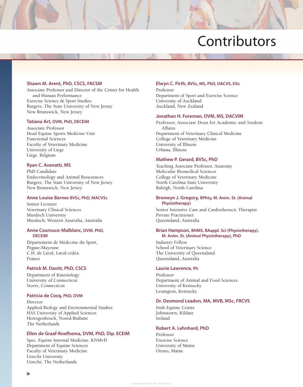 Look Inside page 4 - The Athletic Horse Principles And Practice Of Equine Sports Medicine