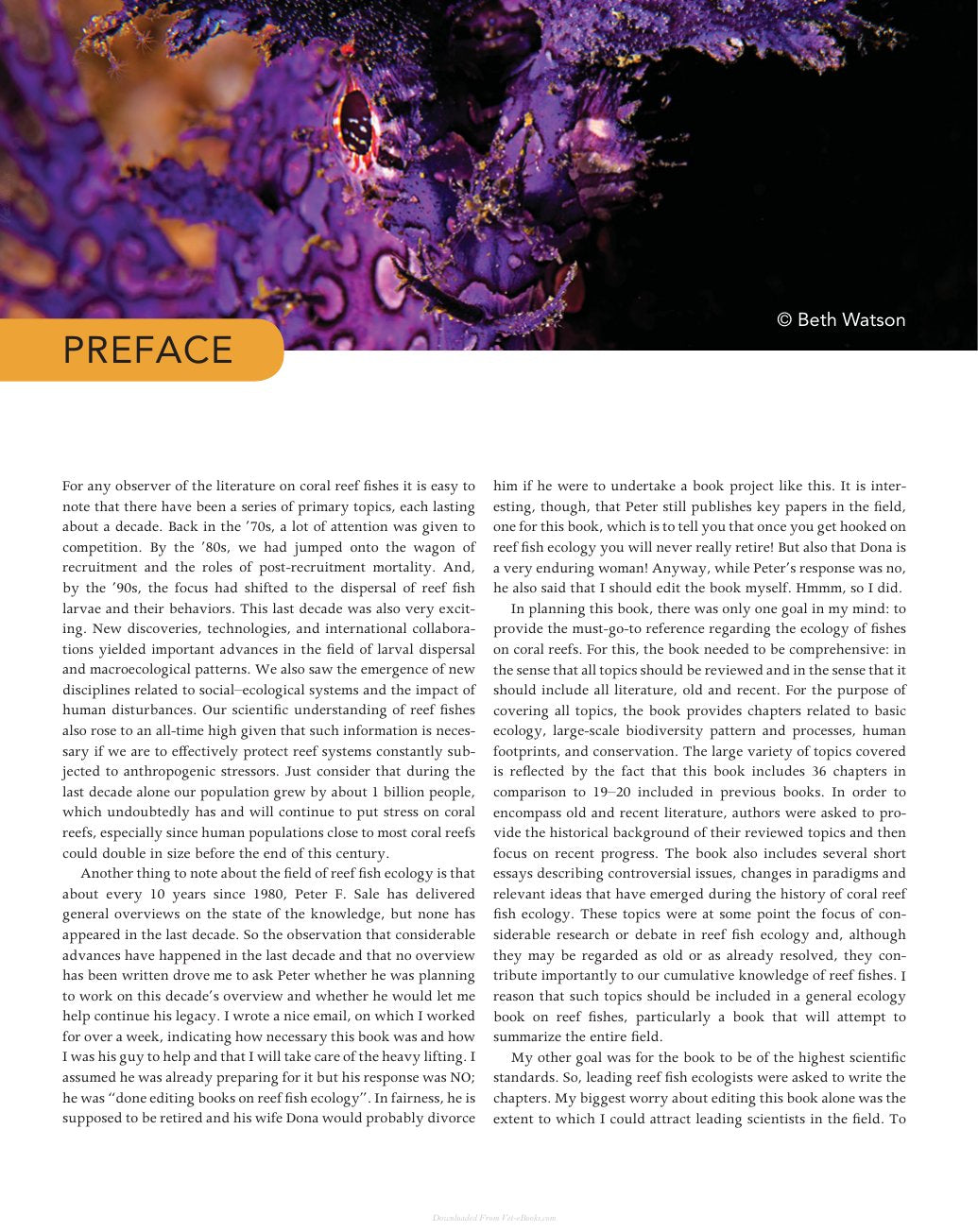 Look Inside page 9 - The Ecology Of Fishes On Coral Reefs