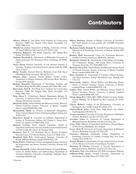 Look Inside page 6 - The Encyclopedia Of Applied Animal Behaviour And Welfare