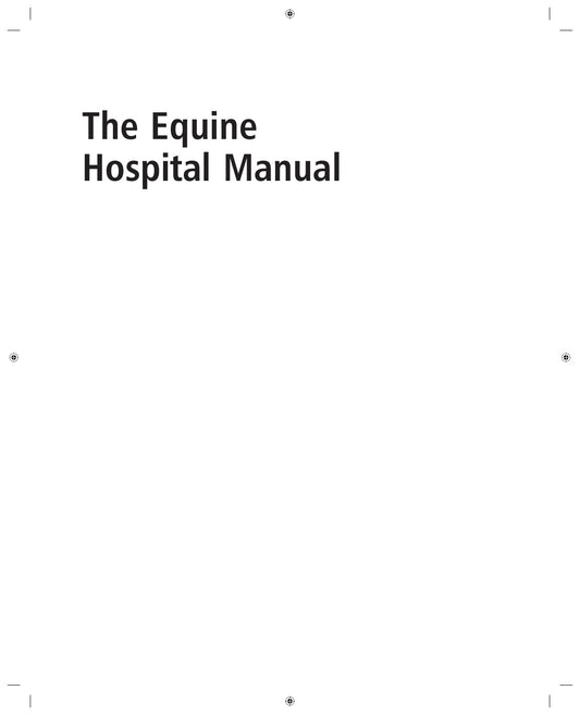 Look Inside sample page 2 - The Equine Hospital Manual