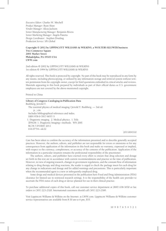 Look Inside sample page 2 - The Essential Physics Of Medical Imaging 3Rd Edition
