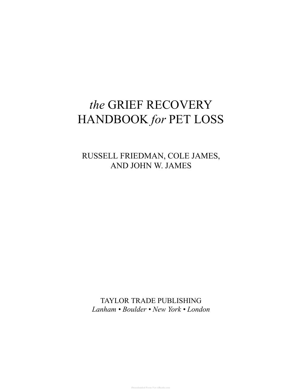 Look Inside sample page 2 - The Grief Recovery Handbook For Pet Loss