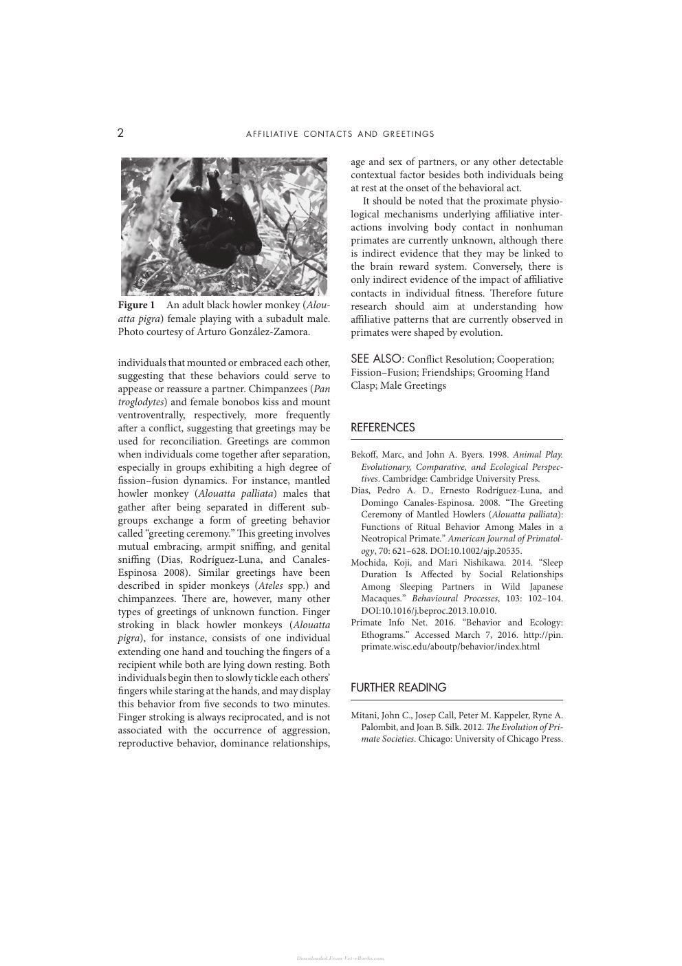 Look Inside sample page 3 - The International Encyclopedia Of Primatology 3 Volume Set