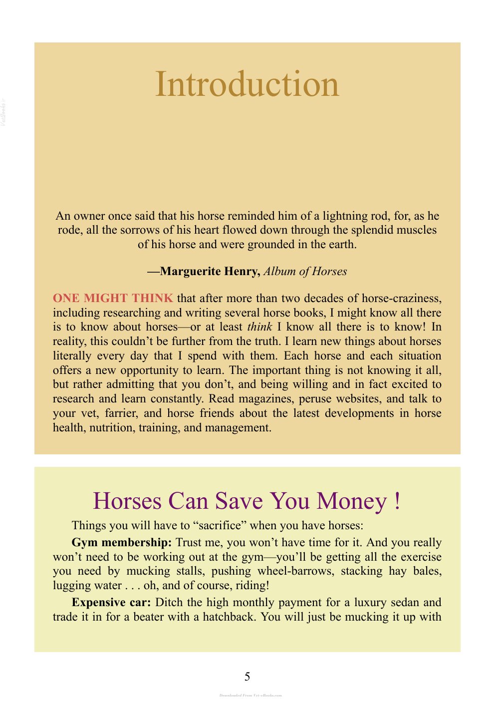 Look Inside page 5 - The Joy Of Keeping Horses The Ultimate Guides To Keeping Horses On Your Property