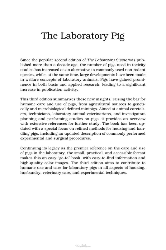 Look Inside sample page 2 - The Laboratory Pig 3Rd Edition