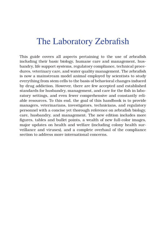Look Inside page 2 - The Laboratory Zebrafish