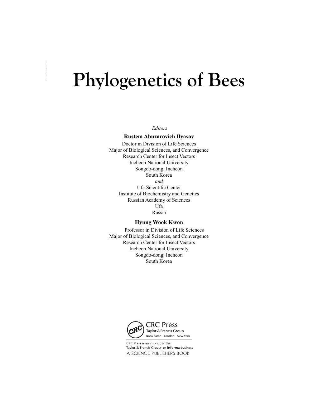 Look Inside sample page 2 - The Phylogenetics Of Bees Ebook