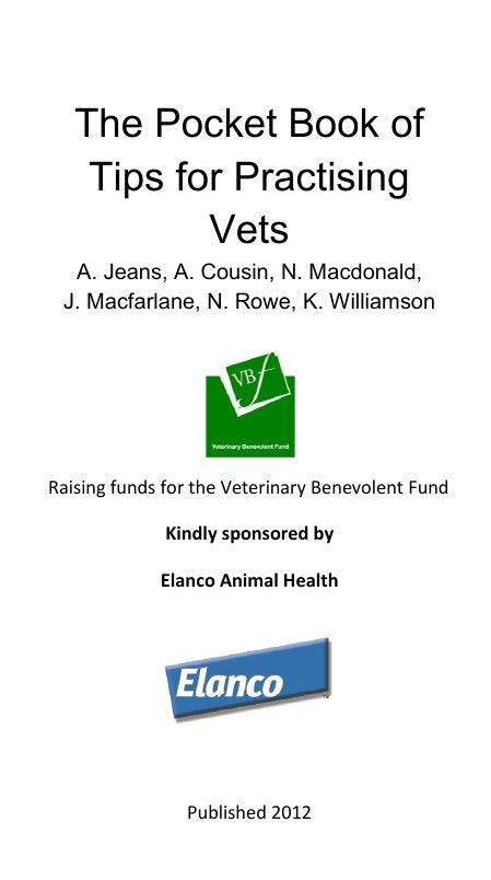 Look Inside sample page 2 - The Pocket Book Of Tips For Practising Vets