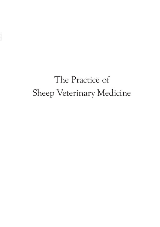 Look Inside sample page 2 - The Practice Of Sheep Veterinary Medicine