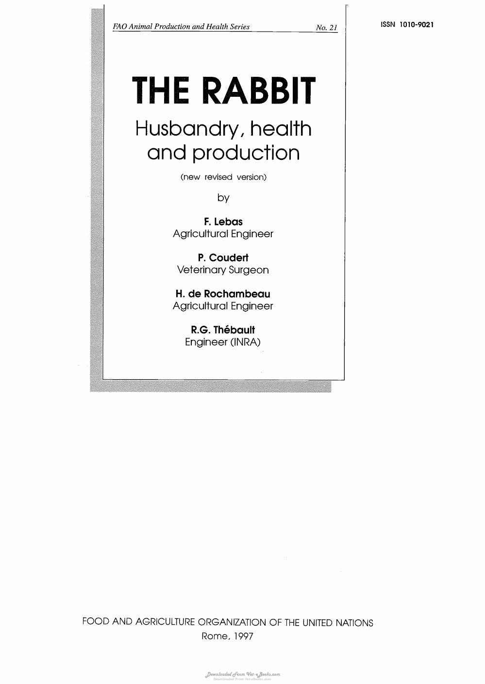 Look Inside sample page 3 - The Rabbit Husbandry Health And Production