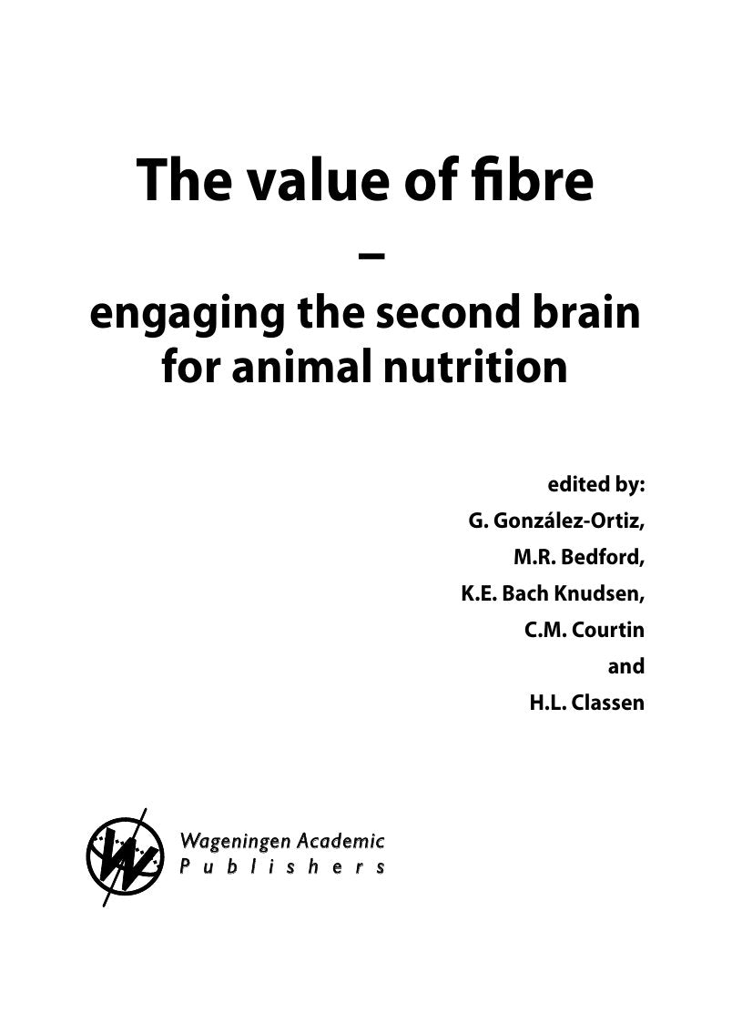 Look Inside sample page 3 - The Value Of Fibre Engaging The Second Brain For Animal Nutrition