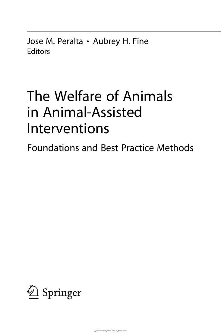 Look Inside sample page 3 - The Welfare Of Animals In Animal Assisted Interventions Foundations And Best Practice Methods