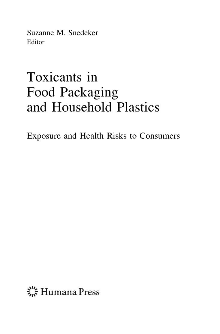 Look Inside sample page 3 - Toxicants In Food Packaging And Household Plastics Exposure And Health Risks To Consumers