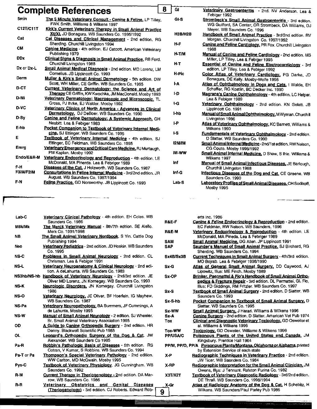 Look Inside page 5 - Tschauners Guide To Small Animals Clinics