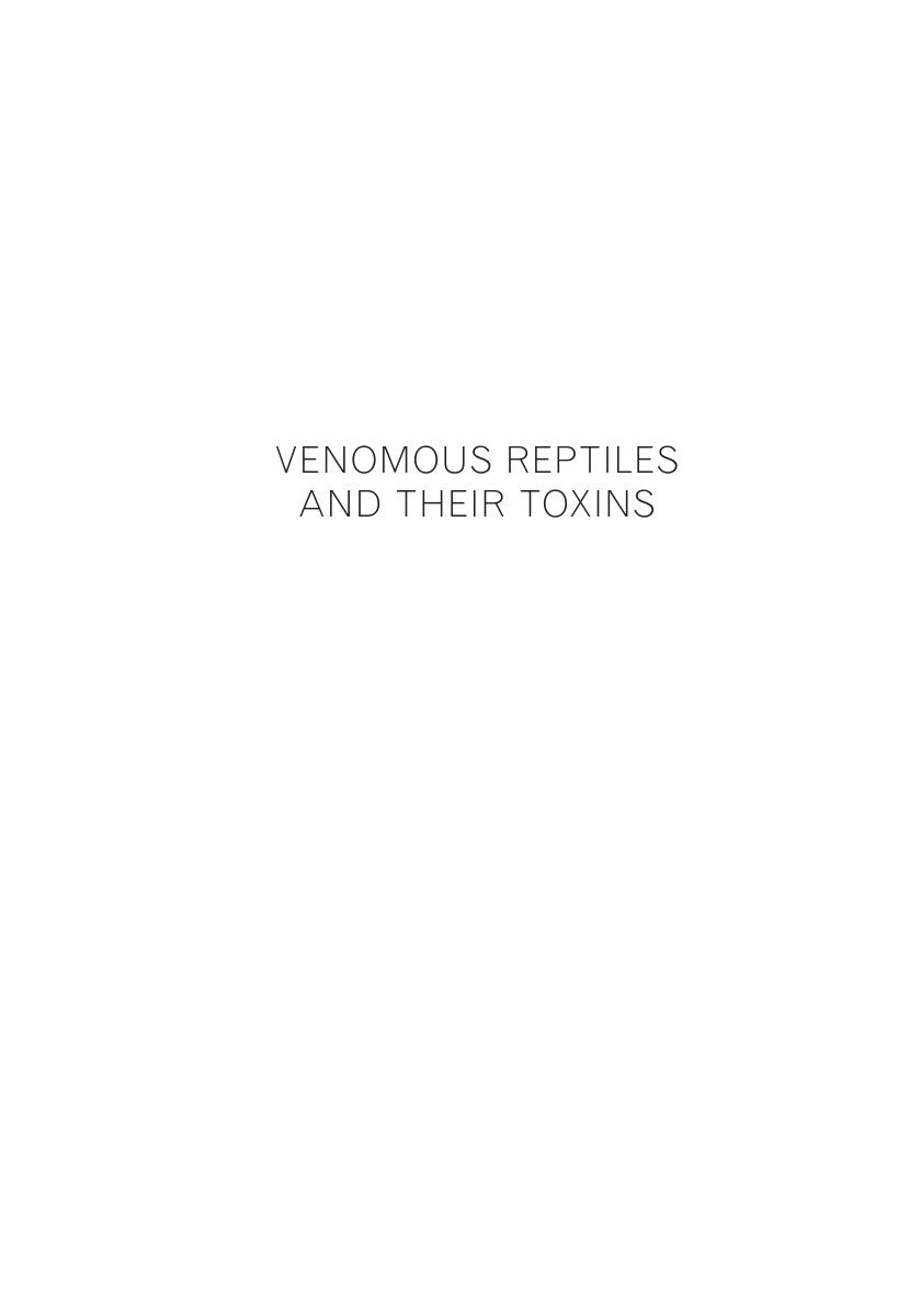 Look Inside sample page 2 - Venomous Reptiles And Their Toxins