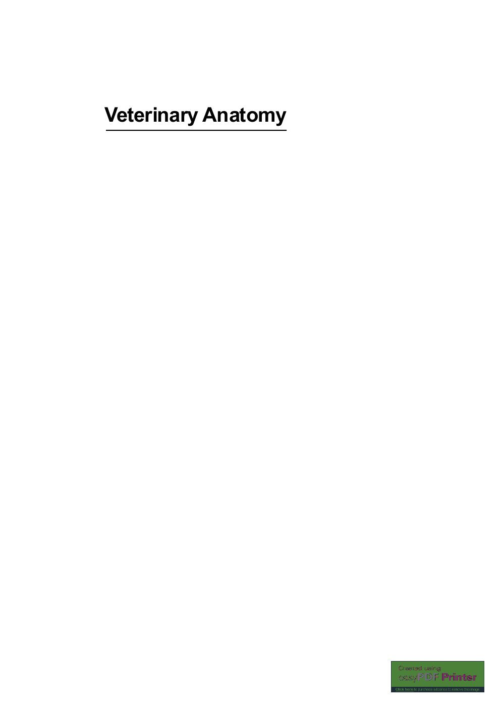 Look Inside sample page 2 - Veterinary Anatomy The Regional Gross Anatomy Of Domestic Animals