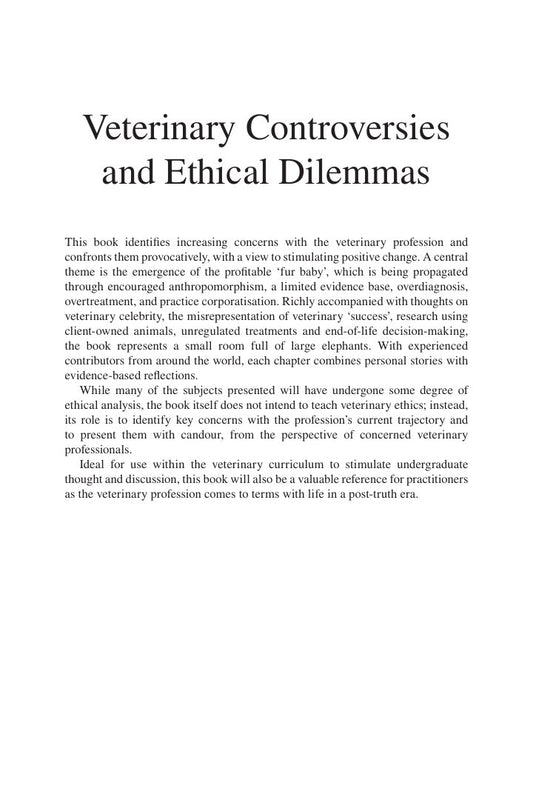 Look Inside sample page 2 - Veterinary Controversies and Ethical Dilemmas