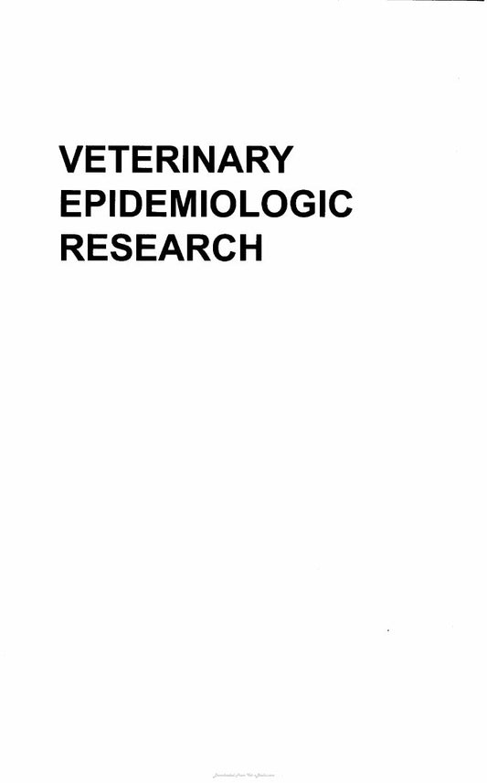 Look Inside sample page 2 - Veterinary Epidemiologic Research