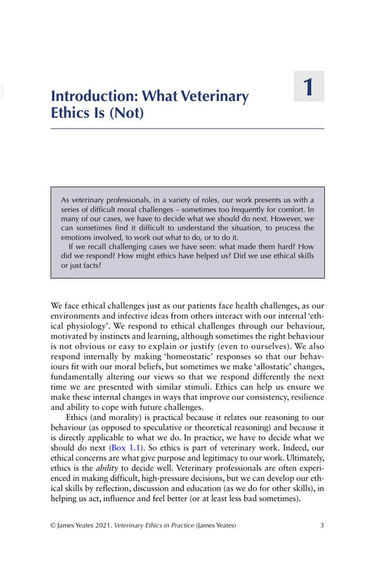 Look Inside page 8 - Veterinary Ethics In Practice