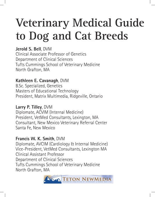 Look Inside sample page 2 - Veterinary Medical Guide To Dog And Cat Breeds