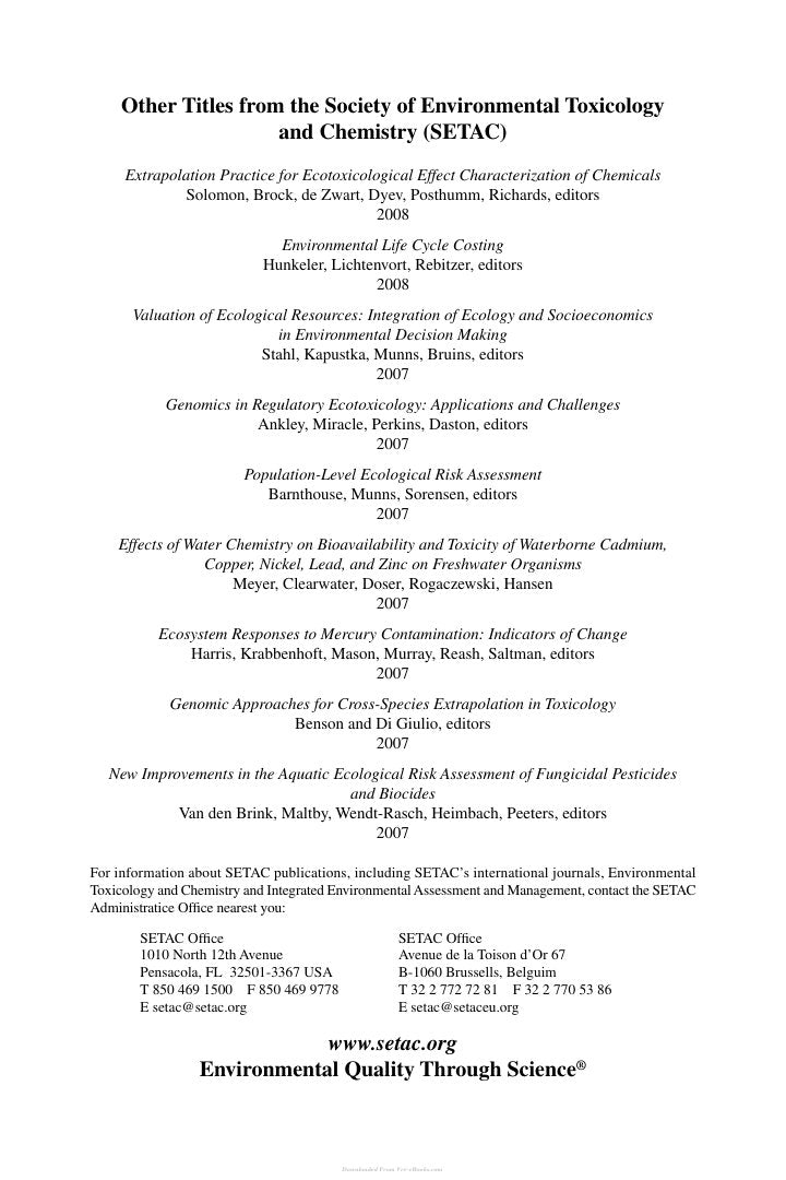 Look Inside sample page 3 - Veterinary Medicines In The Environment