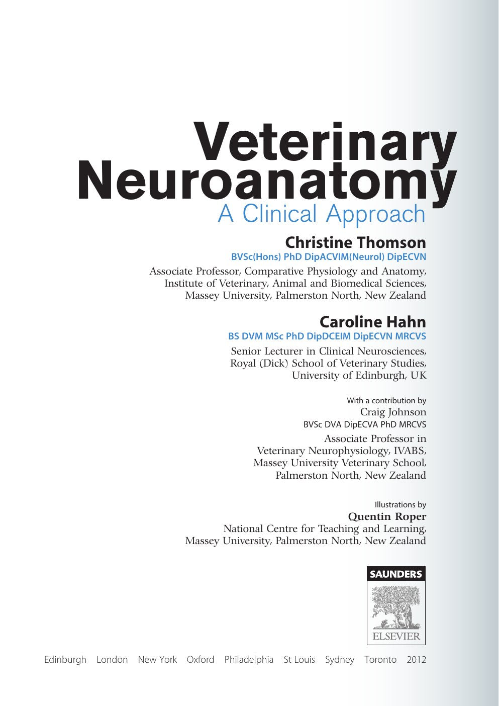 Look Inside page 4 - Veterinary Neuroanatomy A Clinical Approach