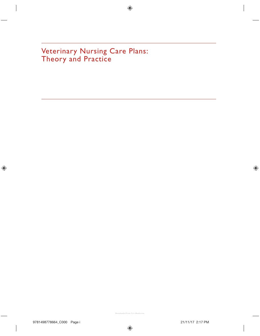 Look Inside sample page 2 - Veterinary Nursing Care Plan Theory And Practice