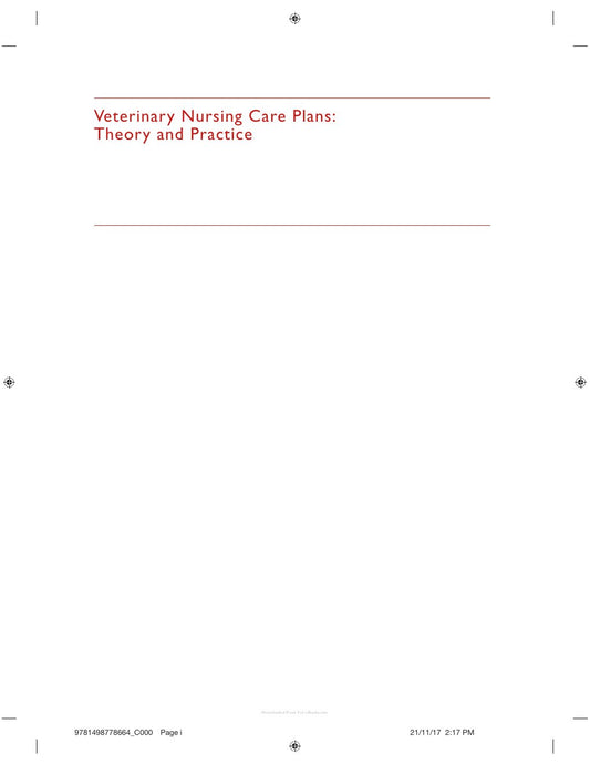 Look Inside sample page 2 - Veterinary Nursing Care Plan Theory And Practice
