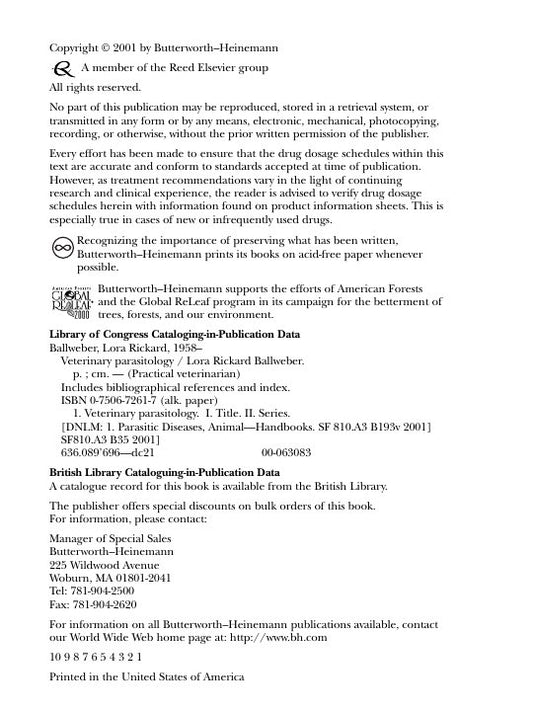 Look Inside sample page 2 - Veterinary Parasitology The Practical Veterinarian