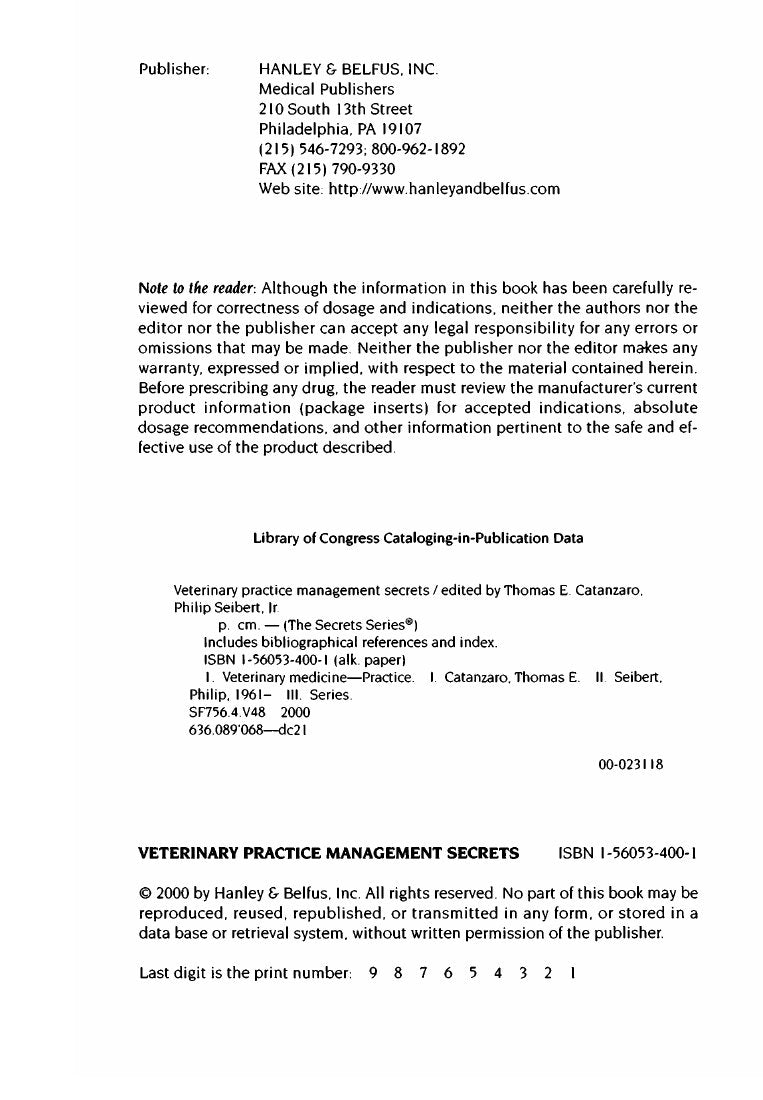 Look Inside sample page 2 - Veterinary Practice Management Secrets