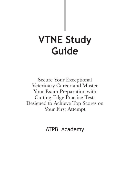 Look Inside sample page 2 - Vtne Study Guide Secure Your Exceptional Veterinary Career And Master Your Exam Preparation With Cutting Edge Practice Tests Designed To Achieve Top Scores On Your First Attempt