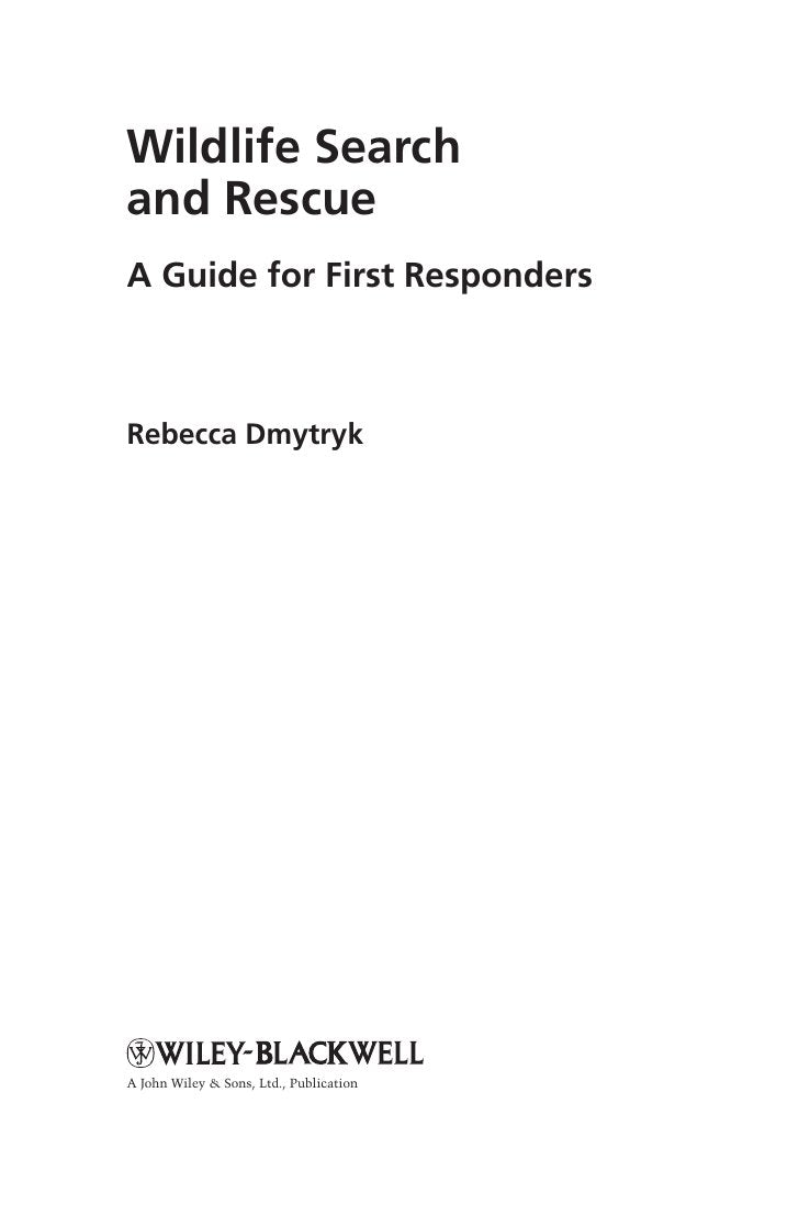 Look Inside sample page 3 - Wildlife Search And Rescue A Guide For First Responders