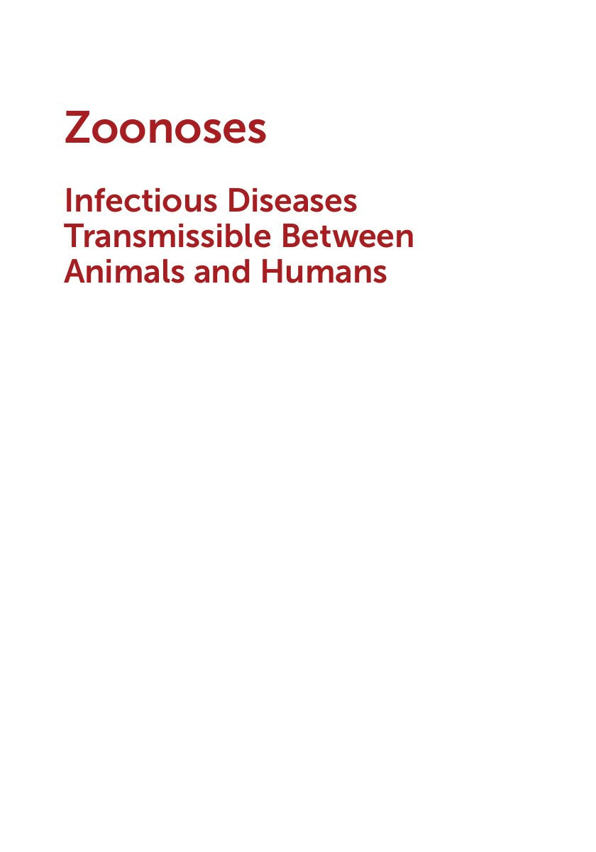 Look Inside sample page - Zoonoses Infectious Diseases Transmissible Between Animals And Humans 4Th Edition