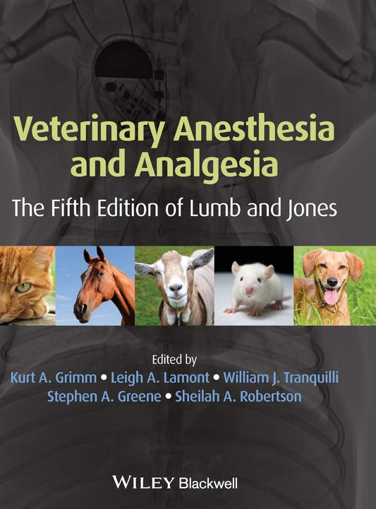 Lumb And Jones Veterinary Anesthesia And Analgesia — front cover