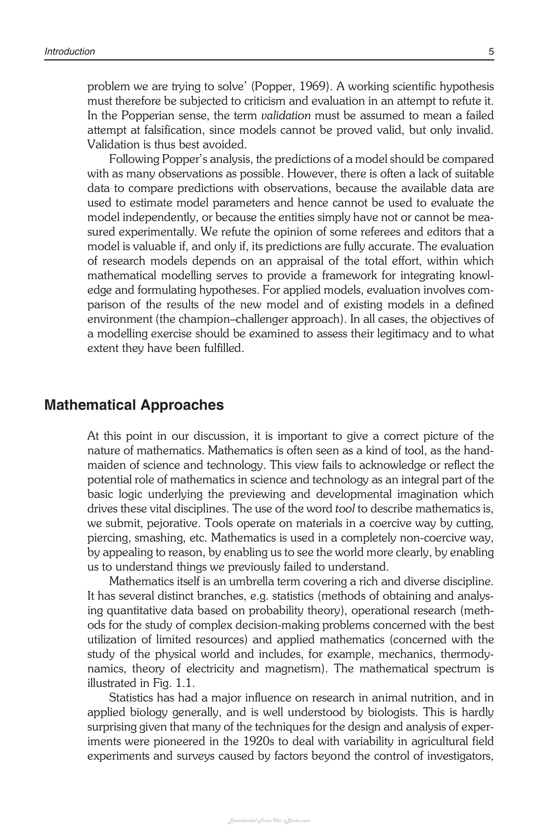 Mathematical Modelling In Animal Nutrition