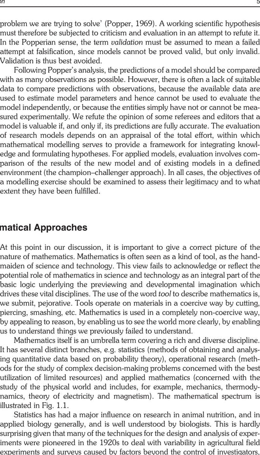 Mathematical Modelling In Animal Nutrition