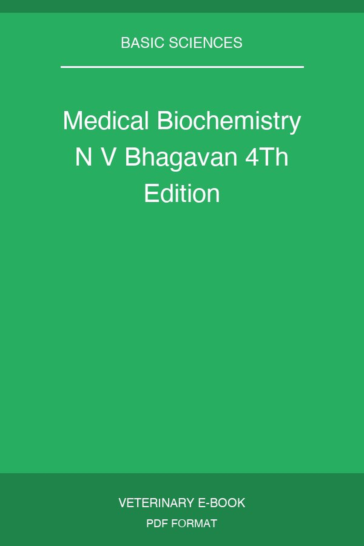 Medical Biochemistry N V Bhagavan 4Th Edition