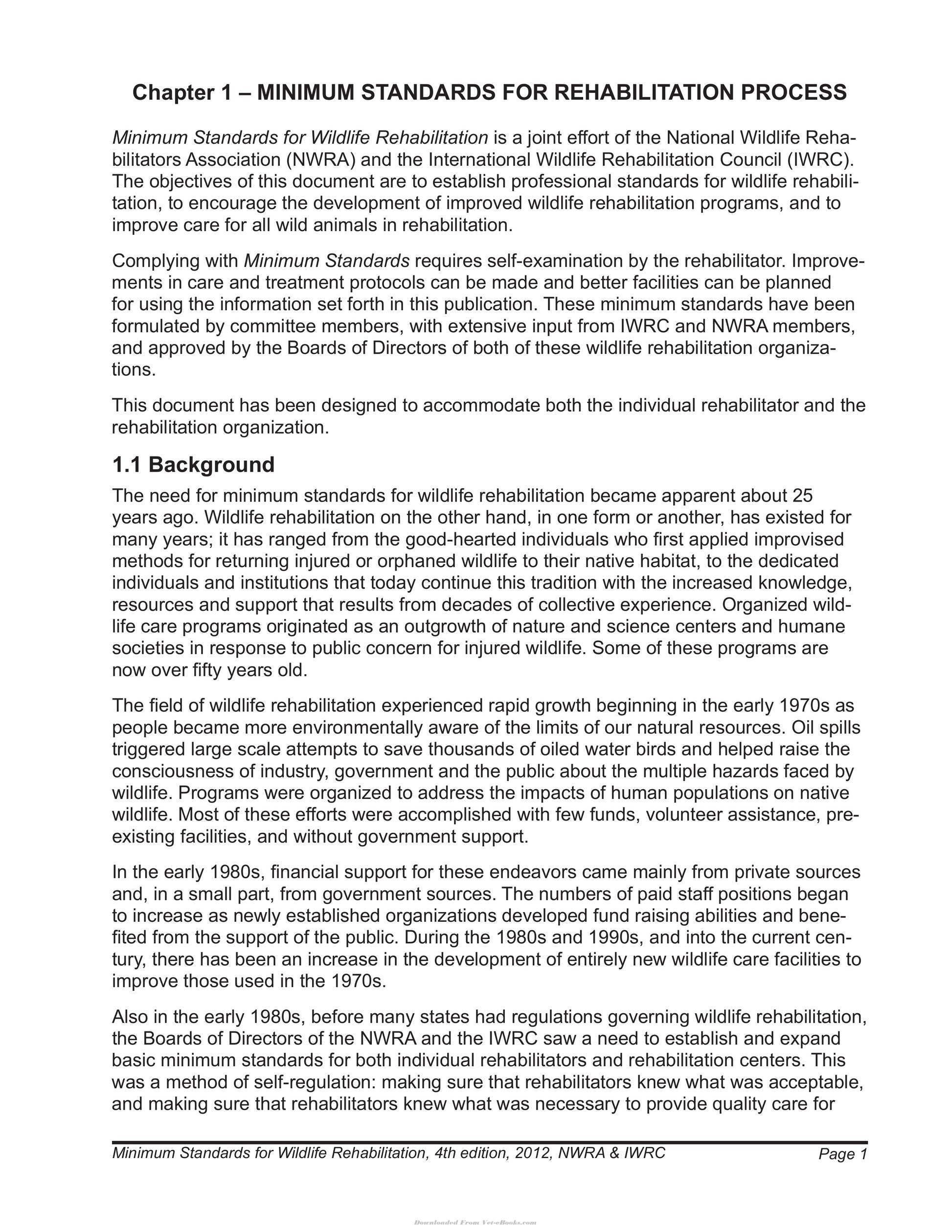 Minimum Standards For Wildlife Rehabilitation 4Th Edition