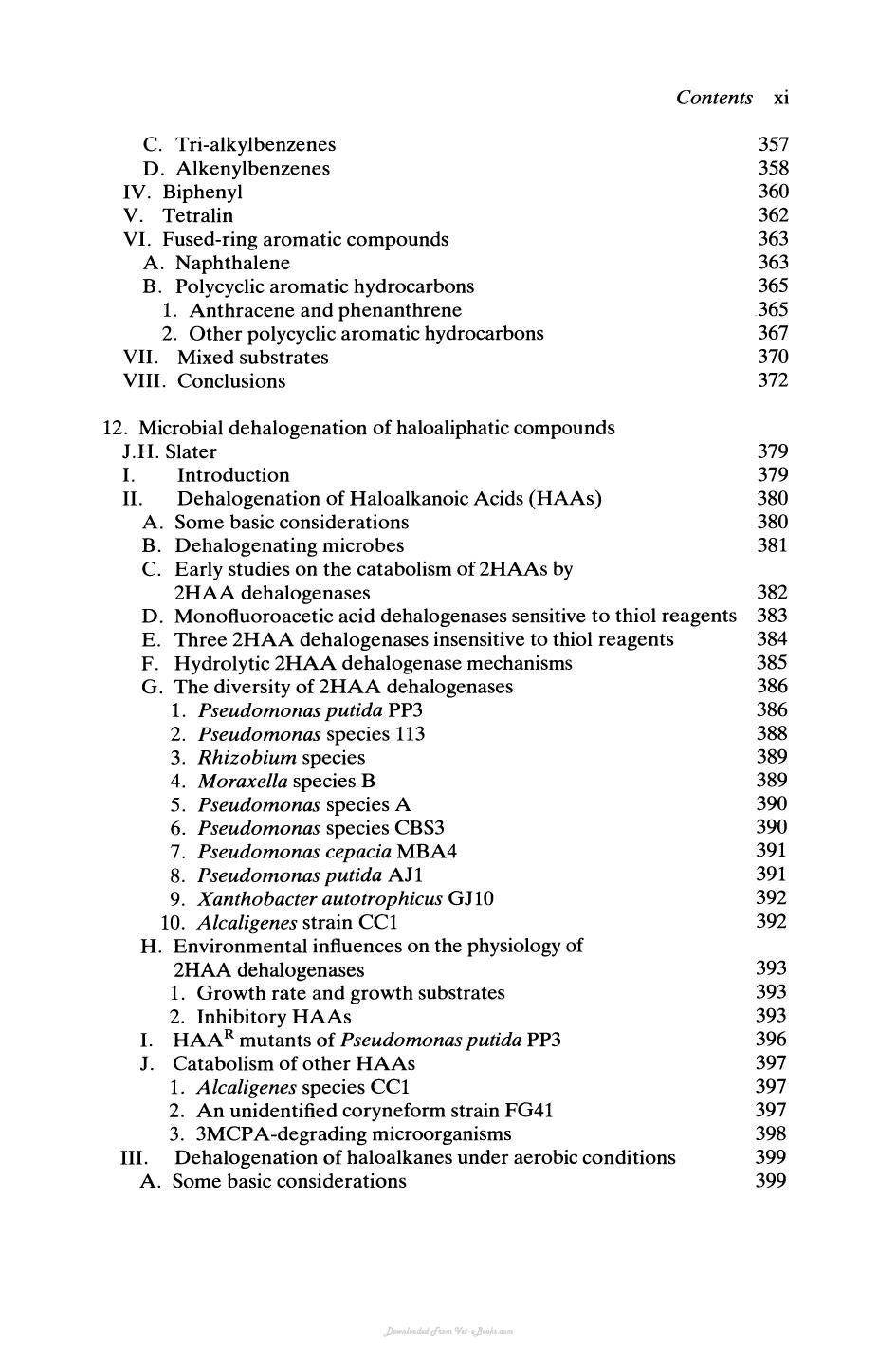 Biochemistry of Microbial Degradation