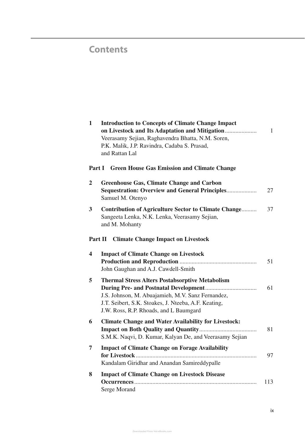Climate Change Impact on Livestock Adaptation and Mitigation