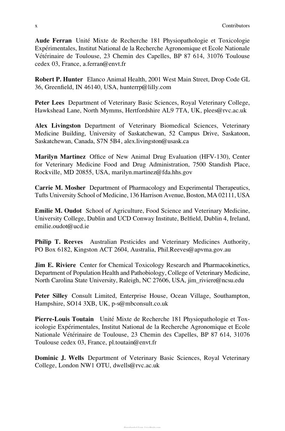 Comparative And Veterinary Pharmacology Ebook