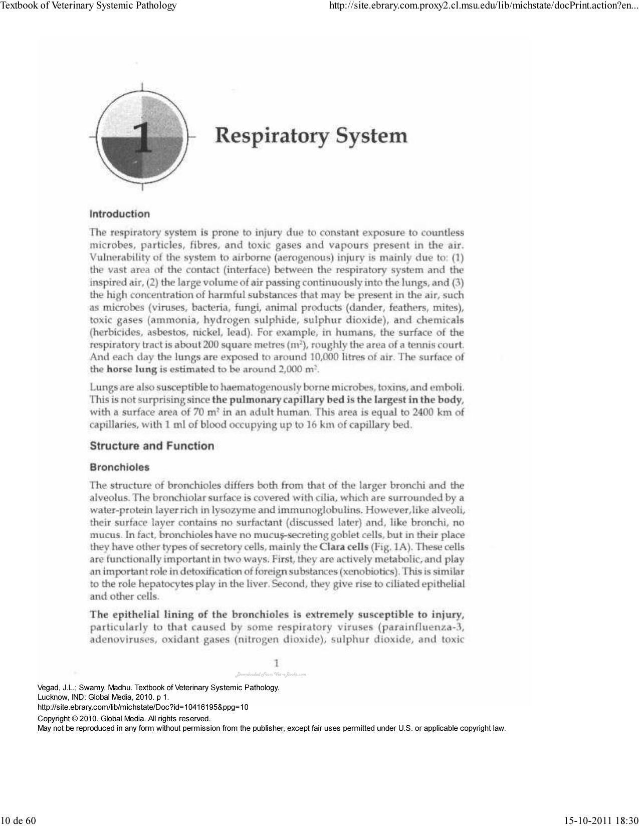 A Textbook of Veterinary Systemic Pathology