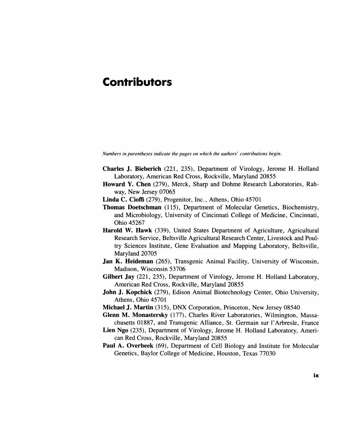 Transgenic Animal Technology a Laboratory Handbook
