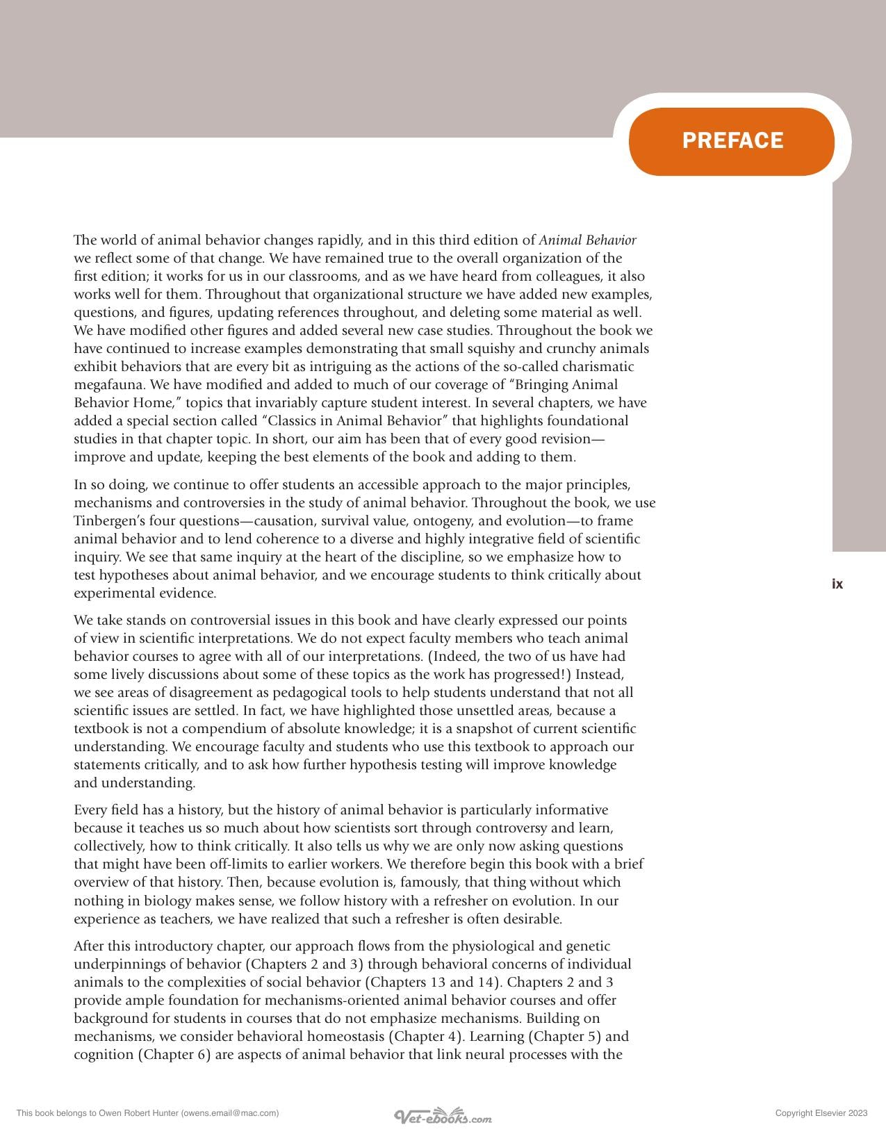 Animal Behavior 3rd Edition