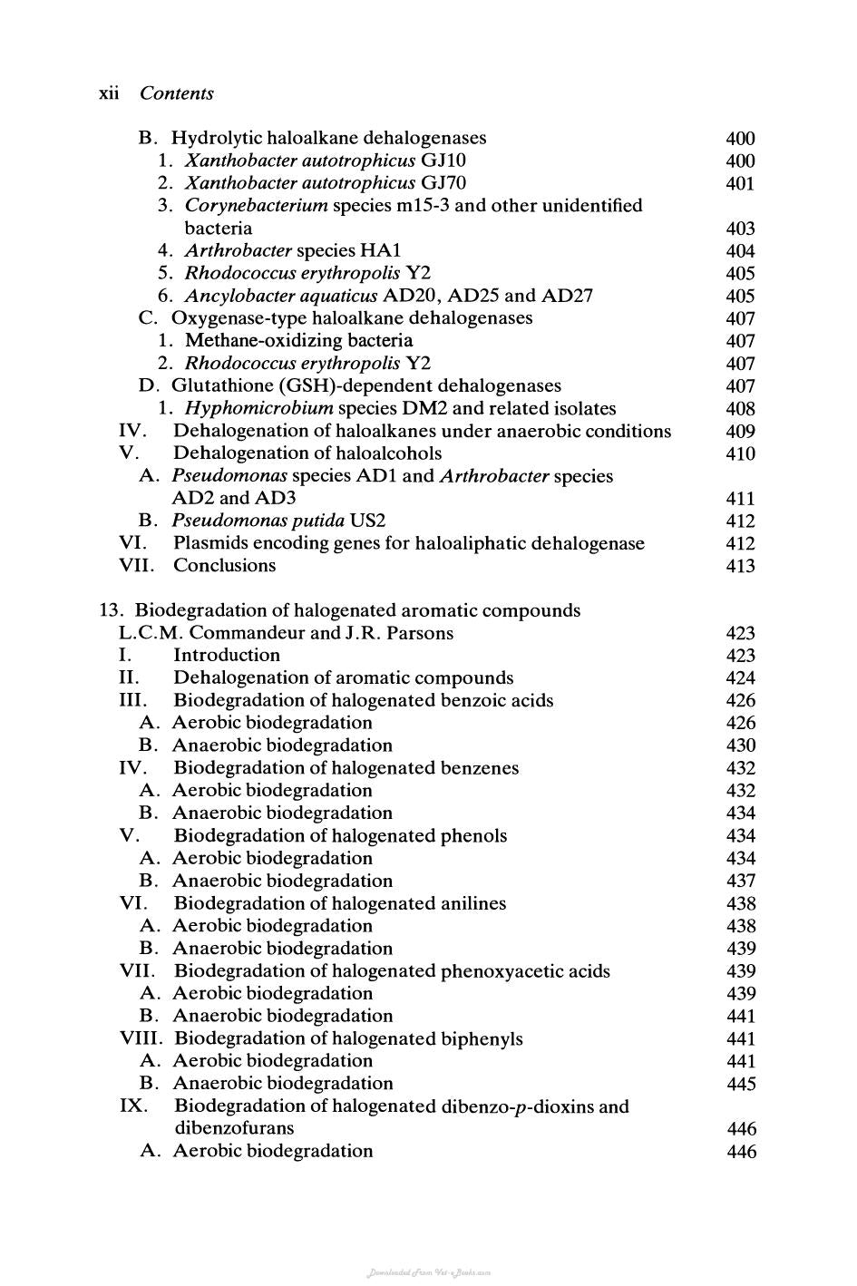 Biochemistry of Microbial Degradation