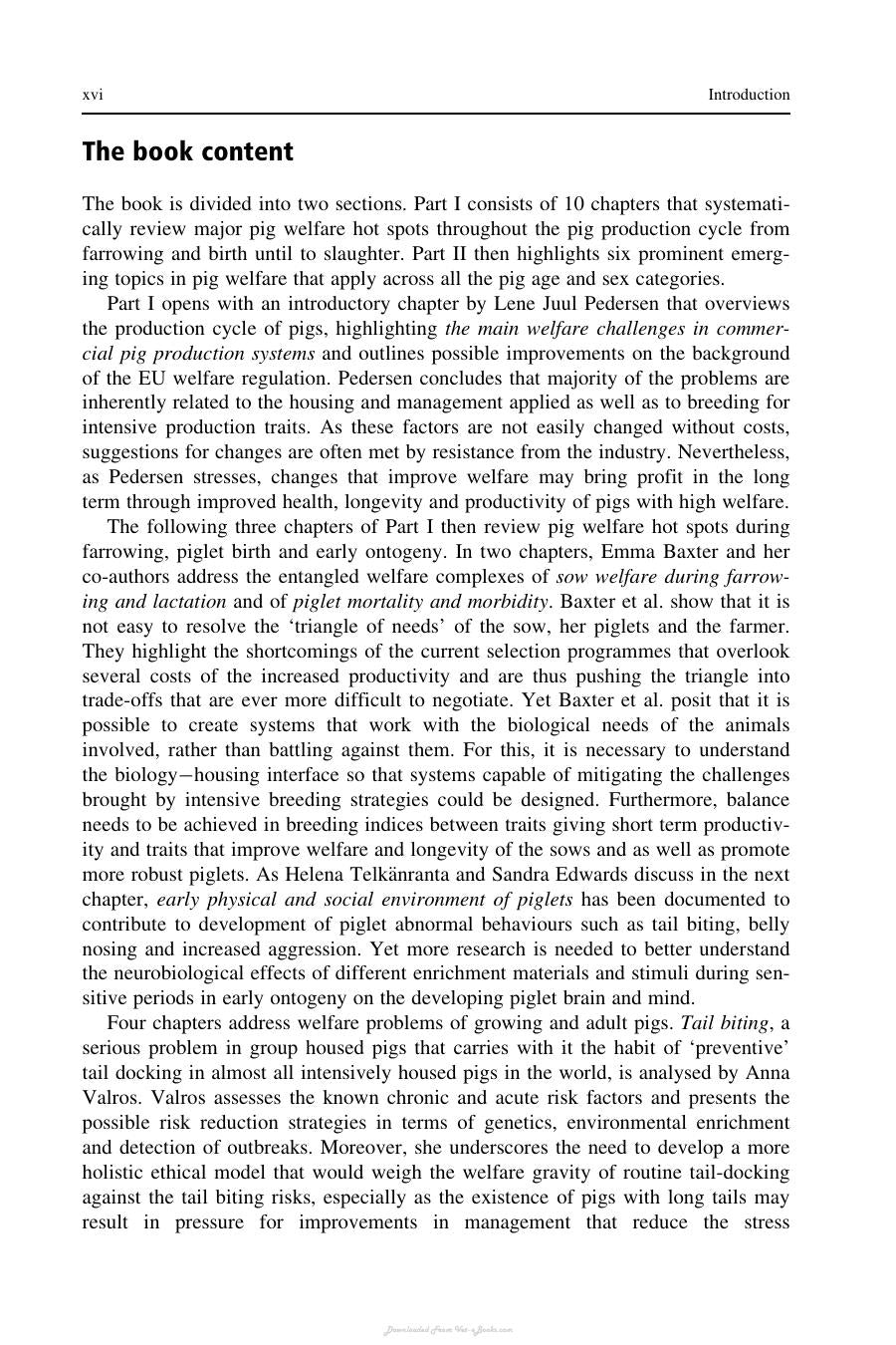 Advances In Pig Welfare