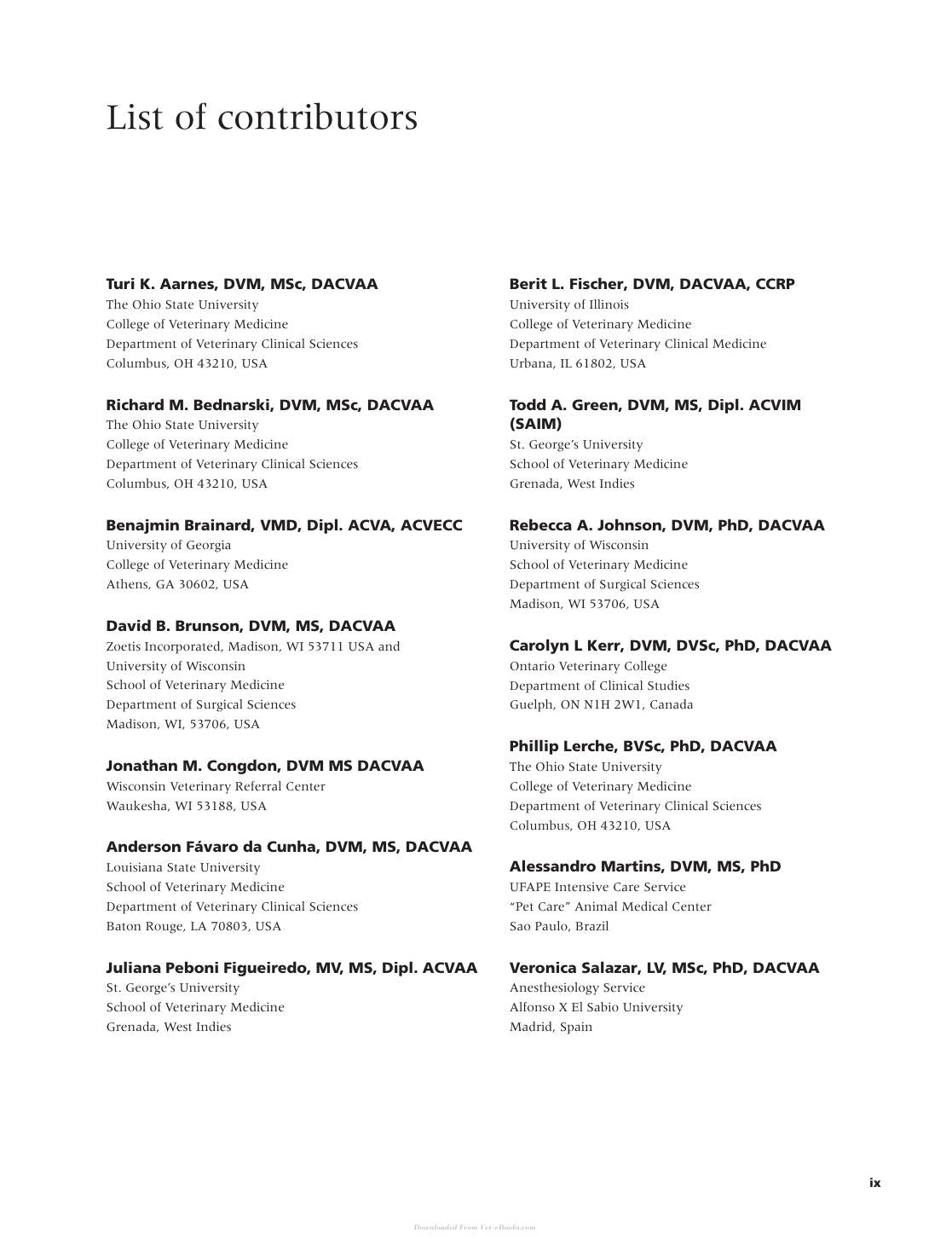 Canine And Feline Anesthesia And Co Existing Disease