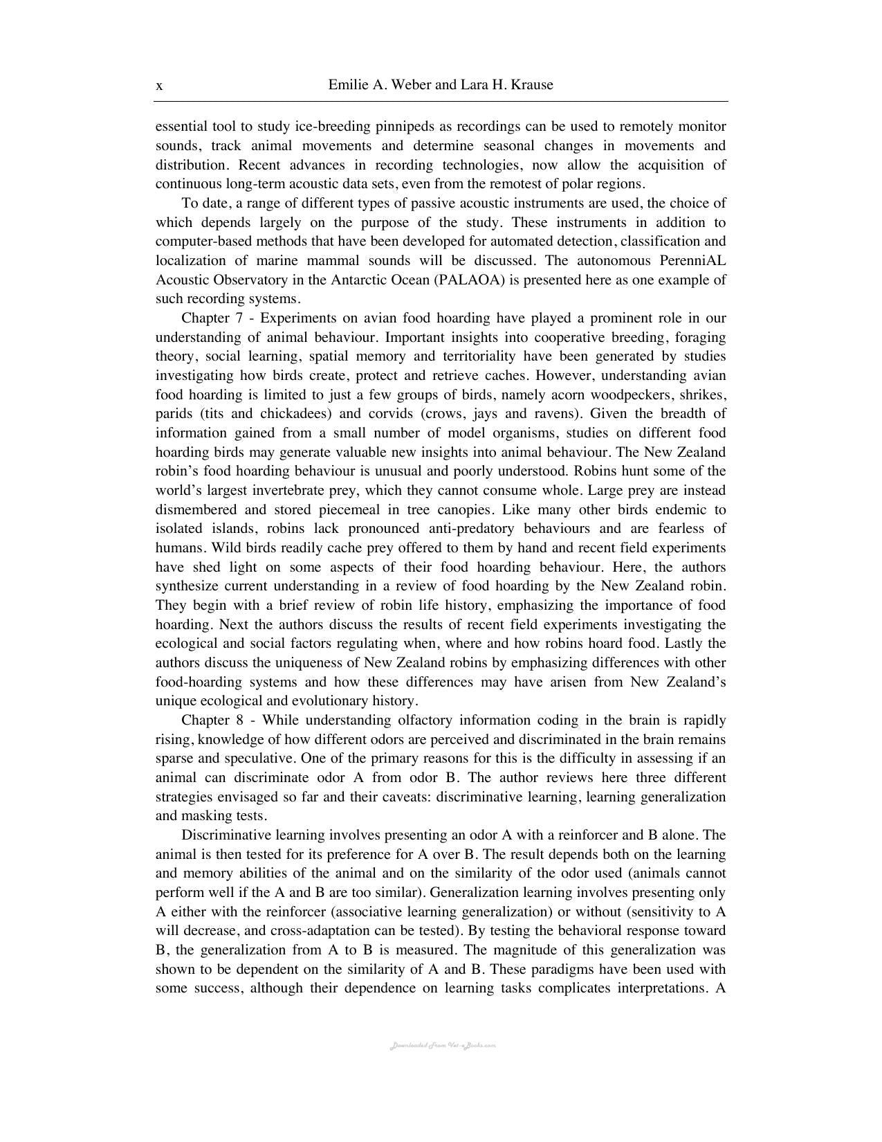 Animal Behavior New Research Lara H Krause