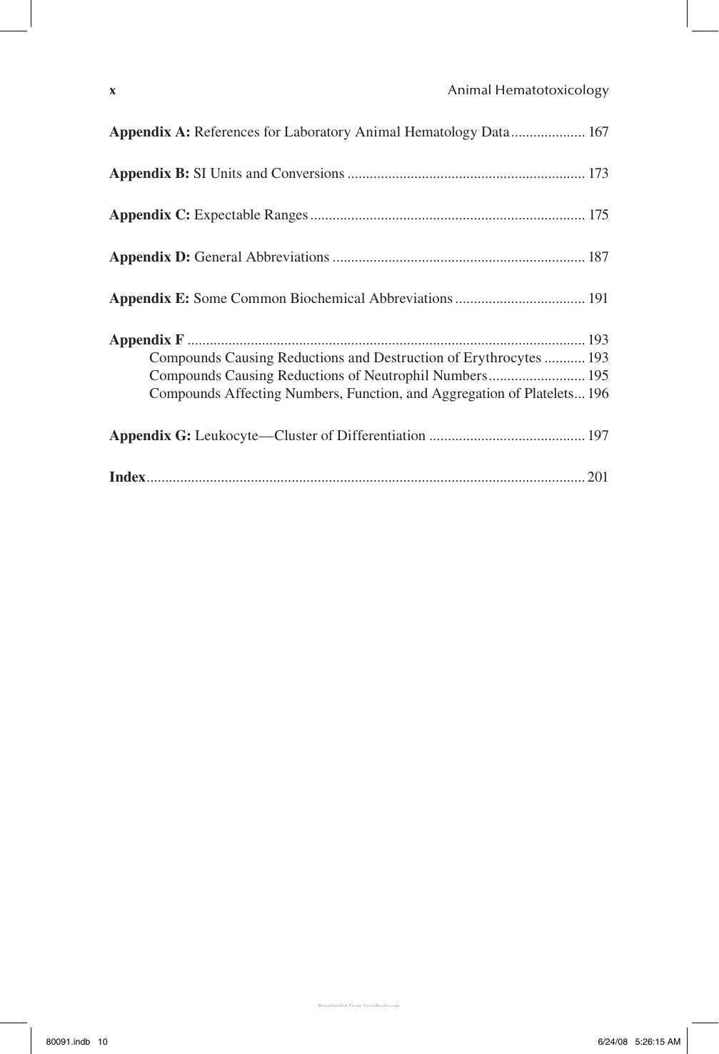 Animal Hematotoxicology A Practical Guide For Toxicologists And Biomedical Researchers